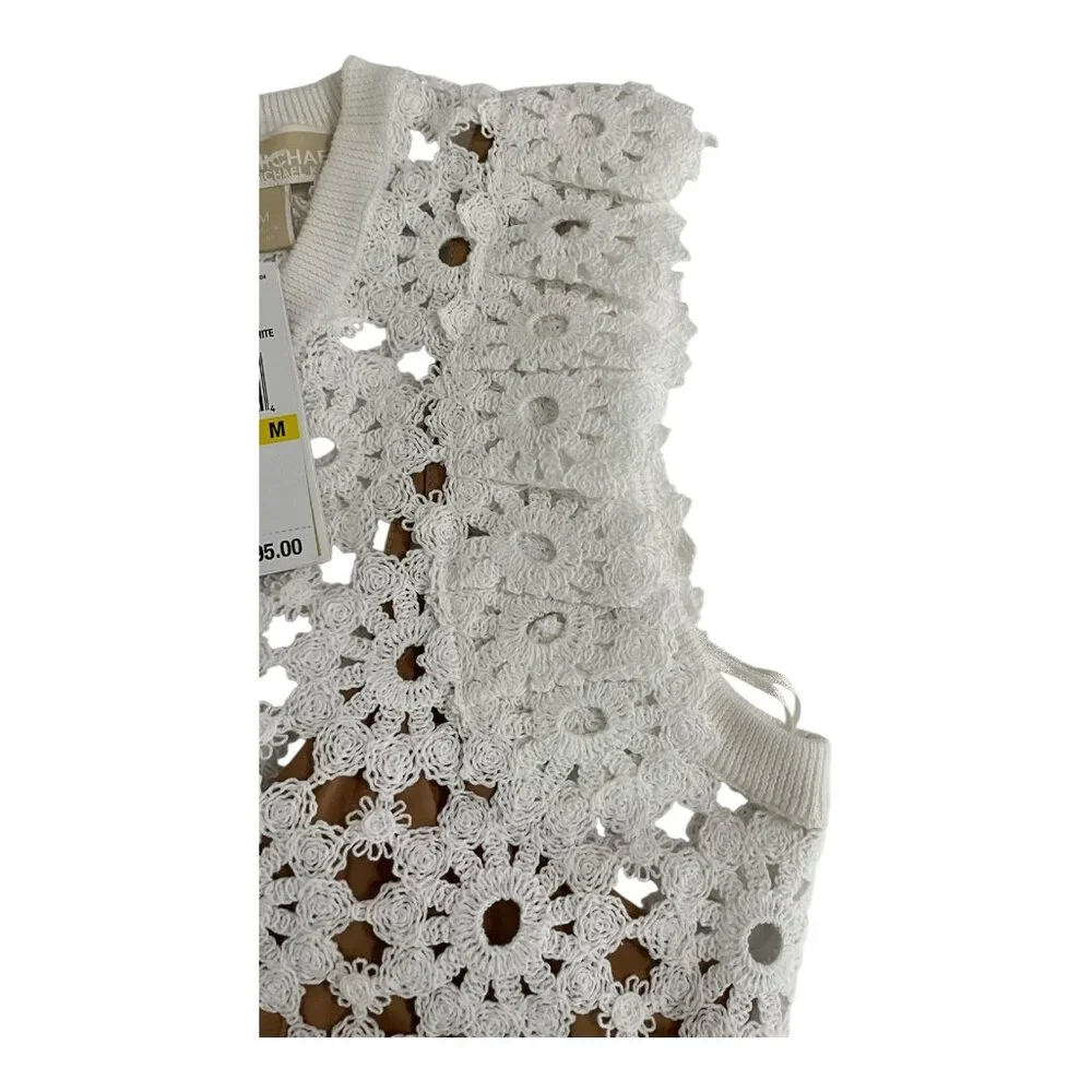 Michael Kors White Medallion Lace Mini Dress Womens NWT $395 MSRP - Picture 3 of 7